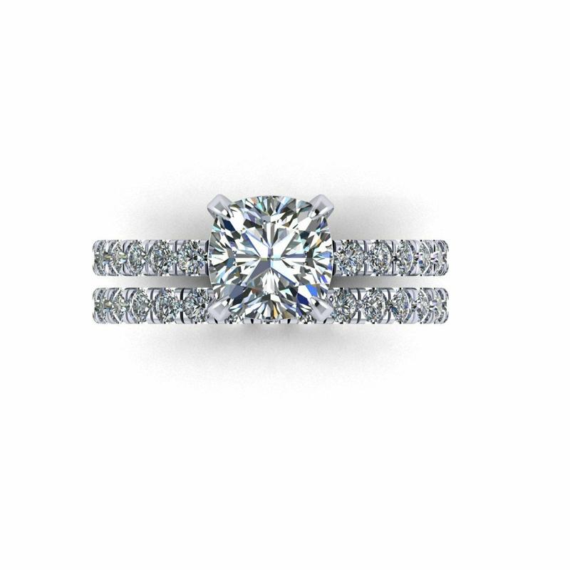 Pav Set Engagement Ring R2