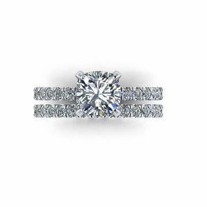 Pav Set Engagement Ring R2