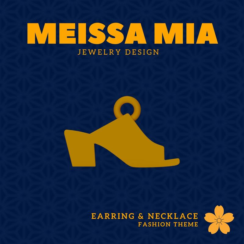 Strut in Style – 3D Print File for Shoes Earrings & Necklace - Shoes Earring - sneaker Necklace - Girl's Footware Fashion