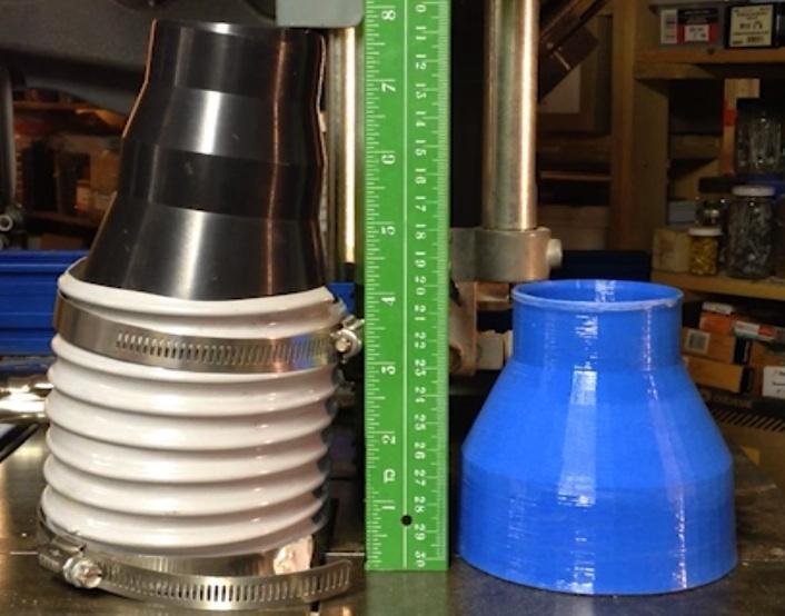 4" Blast Gate to 2-1/2" Hose