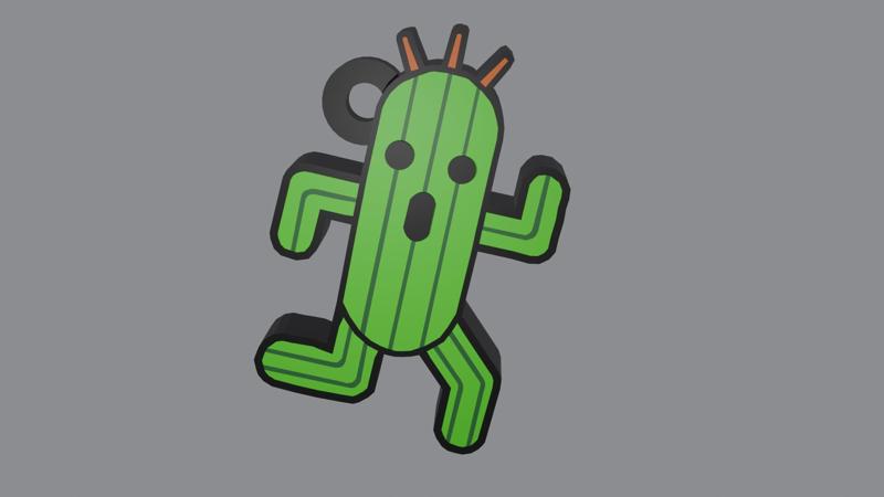 Cactylium/Cactuar Final Fantasy Earring