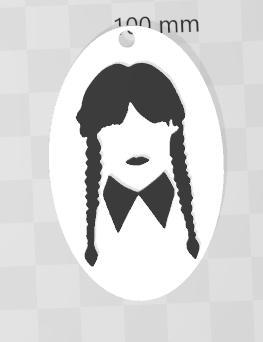 merlina / wednesday keychain