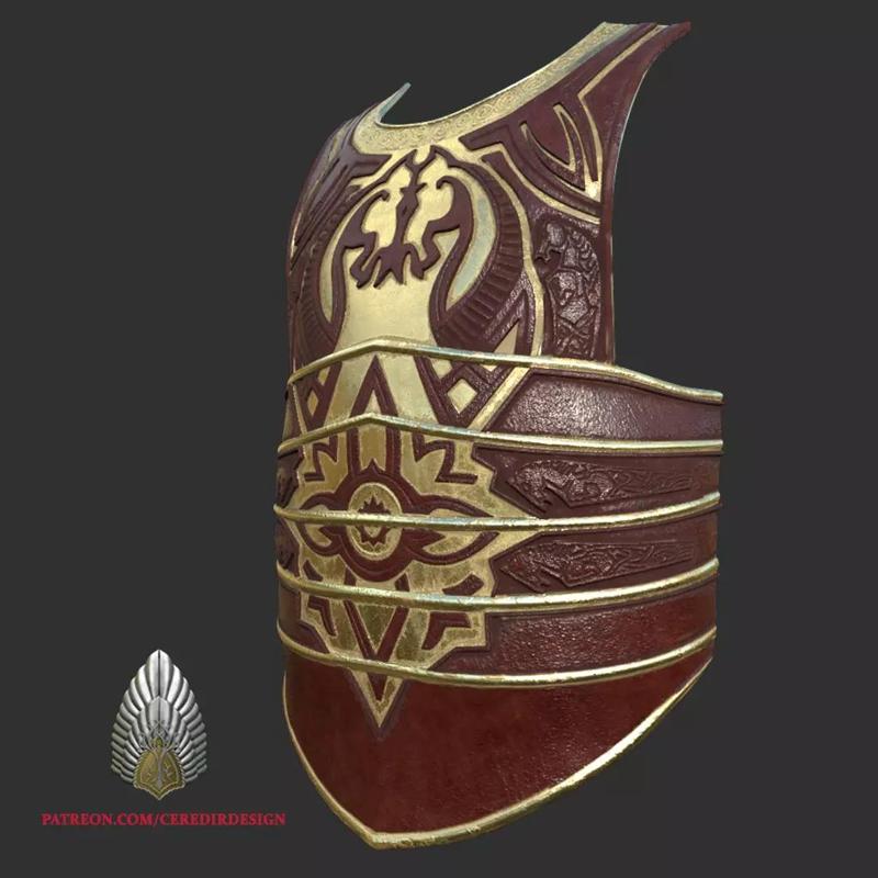 Theoden Chest Armor lord of the rings 3D DIGITAL DOWNLOAD