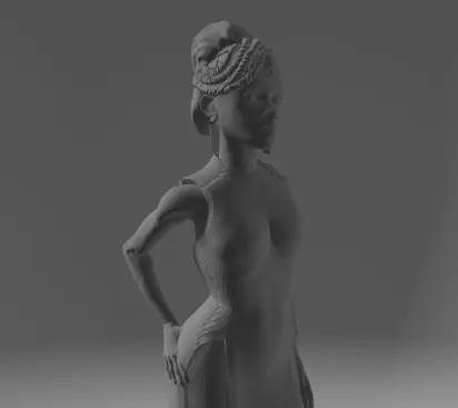 Mel Arcane 3D print ready statue