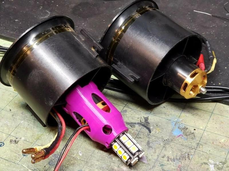 LED Afterburner Adapter for Freewing 70mm Outrunner EDF