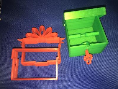 Pandora charm holder bottom for Locking Present Ornament