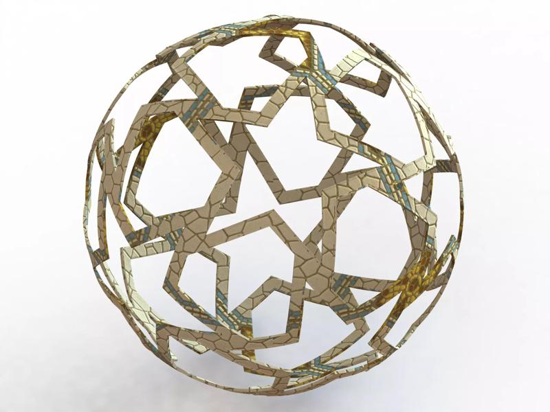 Wireframe Shape Geometric Finale Ball
