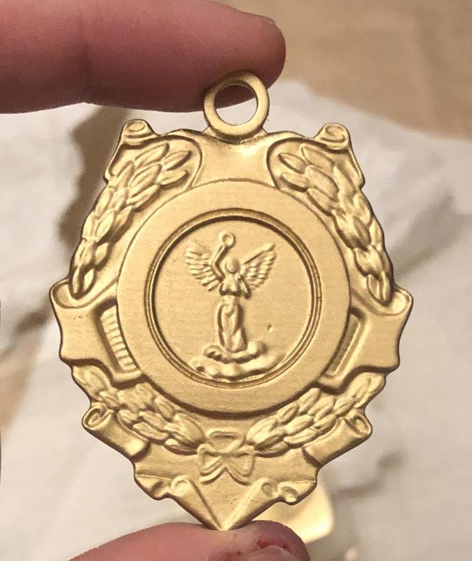 Good omens Aziraphale’s pocket watch fob medal