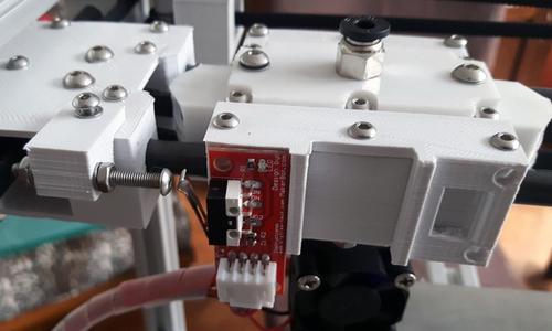 Endstop block for CoreXY carriage