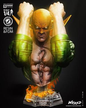 Wicked Marvel Iron First Bust Tested for 3D printing