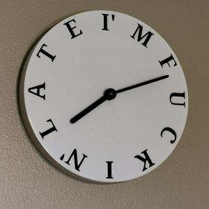 I'm Fuckin' Late Wall Clock