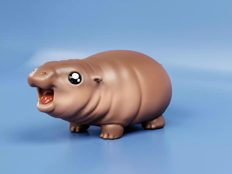 Moo Deng - Cute Baby Hippo