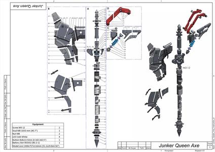 Junker Queen Axe - Overwatch - STL and CAD bundle