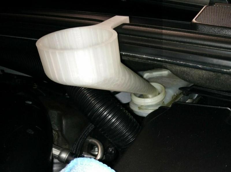 Ford Focus brake fluid funnel