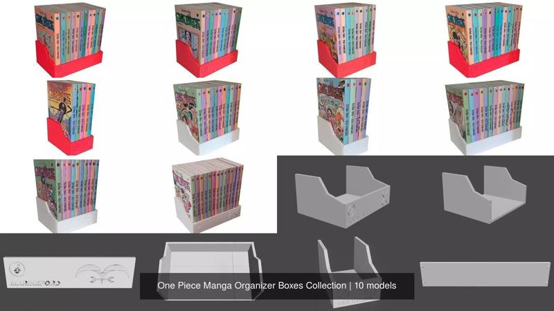 One Piece Manga Organizer Boxes Collection