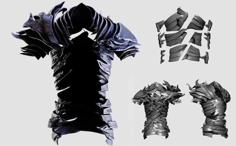HEOLSTOR COSPLAY ARMOR And Pauldrons STL Model Print Fan Art