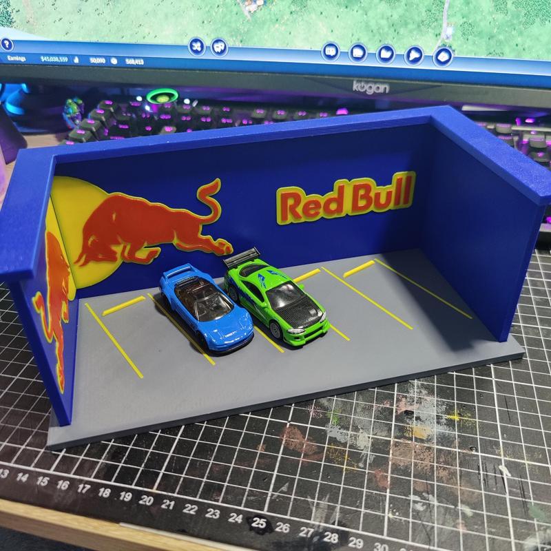 164 Garage Redbull - 1:64 Scale