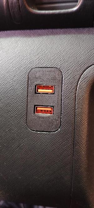 Honda Crv 2nd gen dual usb charger + voltmeter dashboard accesory plate