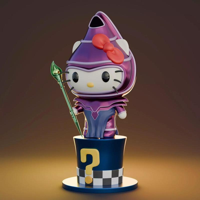 HELLO KITTY - MAGO OSCURO X SOMBRERO MAGICO X YUGIOH