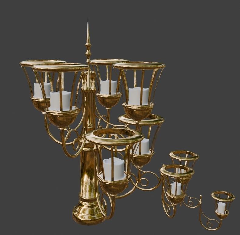 TAIL CANDELABRA FOR BROTHERHOOD STEP 9 ARMS