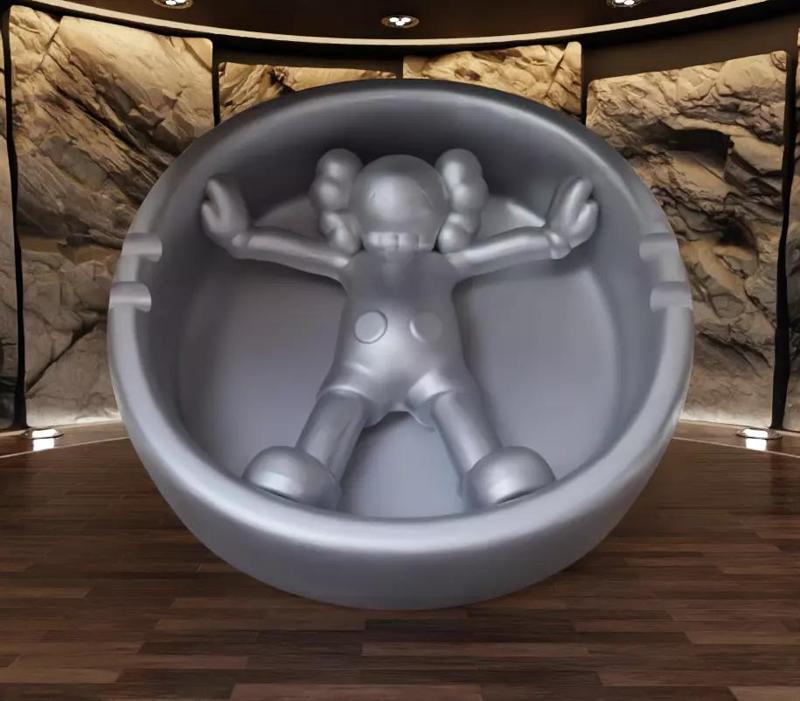 Kaws Companion Ashtray Fan Art Toy