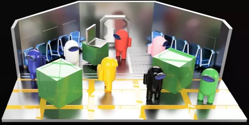 Among Us Starting Room Diorama