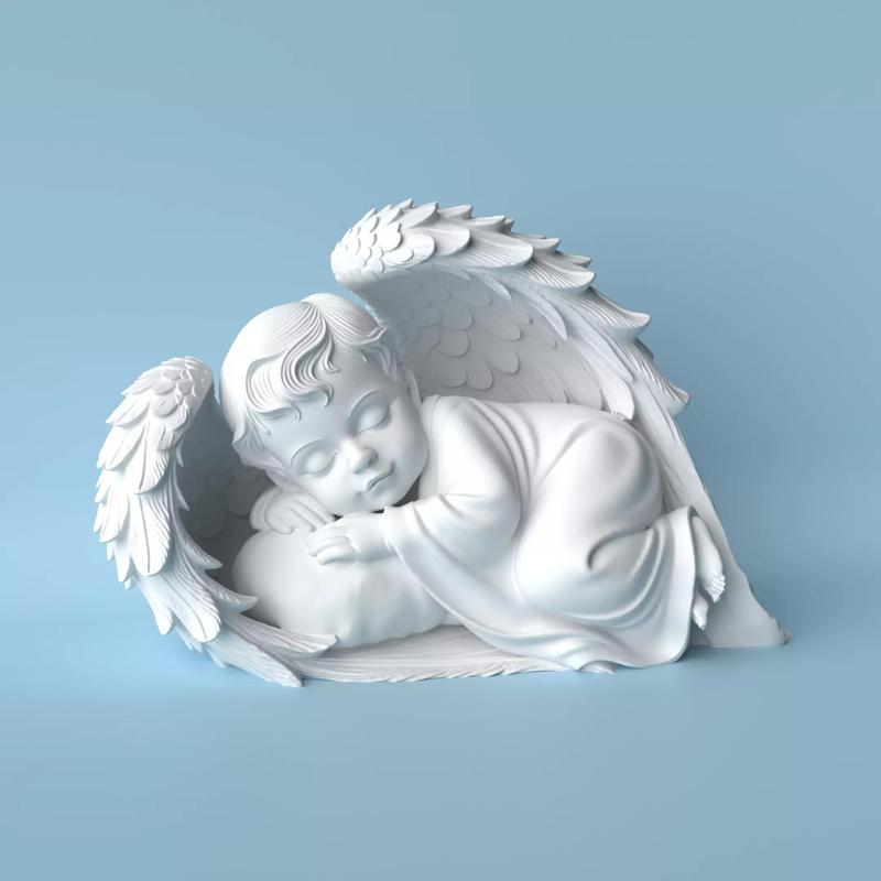 Angel Dream Sleeping Baby Angel Sculpture
