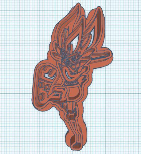 Pokemon: Cinderace Cookie Cutter