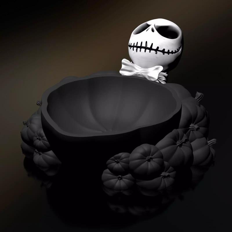 Jack Skellington - Halloween Bowl 3MF for Bambu-Lab 3D Printing