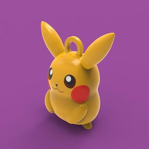 Pikachu-Inspired Keychain – 3D Printable