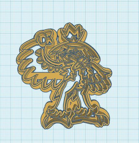 Pokemon: Hisuian Decidueye Cookie Cutter