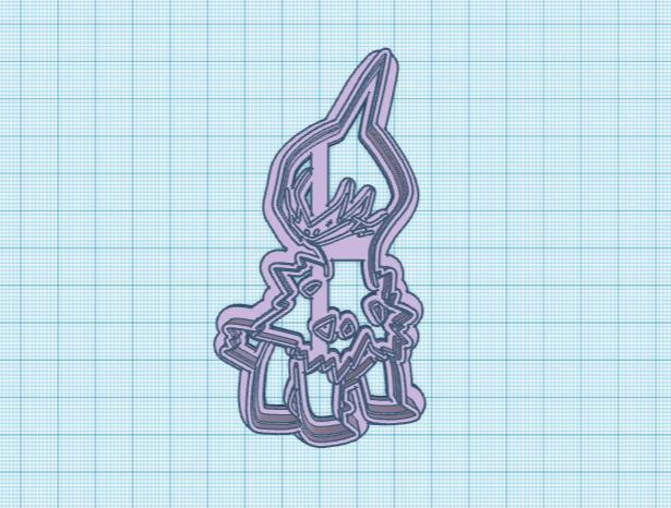 Pokemon: Deino Cookie Cutter