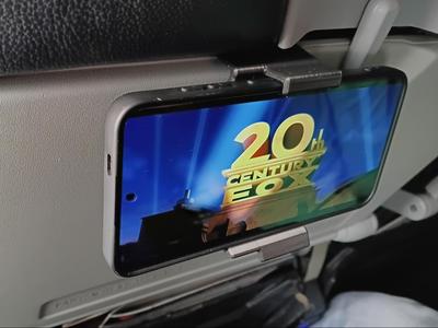 Airplane tray table phone holder travel MKII