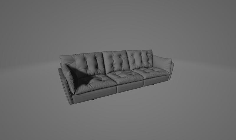 Baxter Sorrento – 3D Printable Luxury Sofa Model