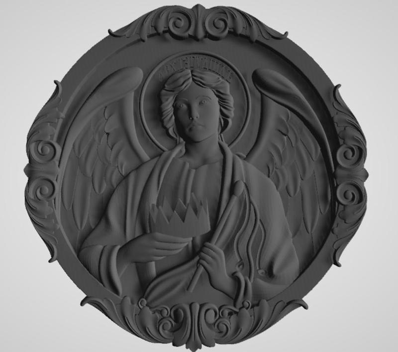 Relief of Archangel Michael – 3D STL Model for CNC and 3D Printing