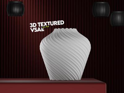 Modern Artistic 3D Printed Vase for Home Decor