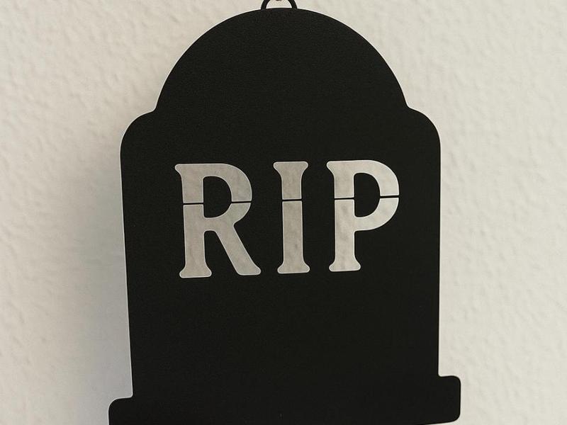 Halloween Gravestone "RIP" – Hanging Decoration