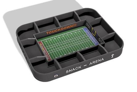 Super Bowl Snack Station – 3D Stadium with Modular Boxes (American Football Stadium)