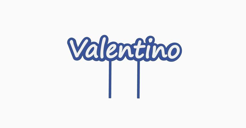 Valentino cake topper