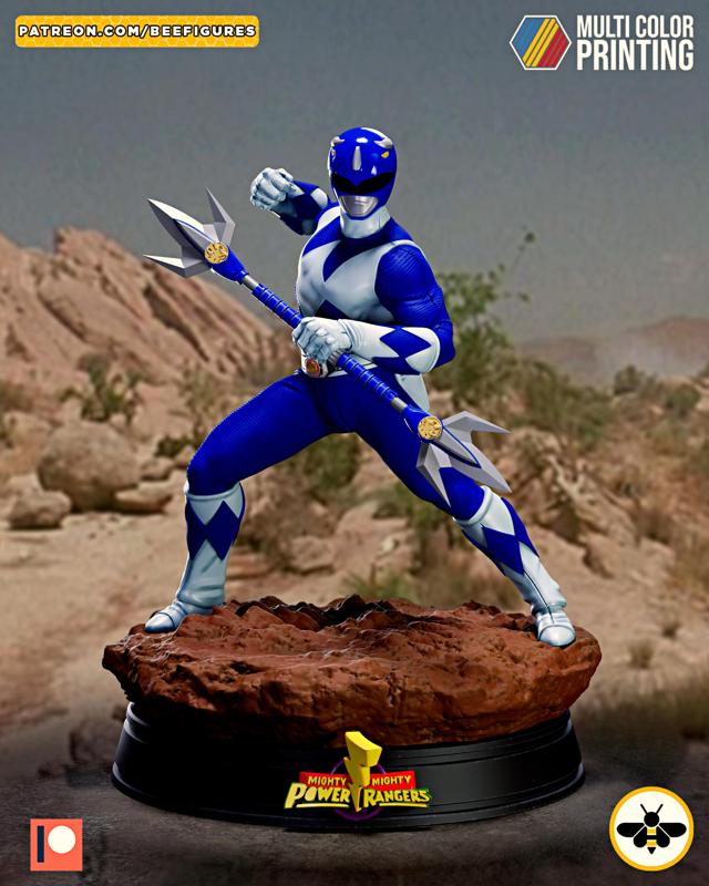 Power Rangers Blue - Mighty Morphin
