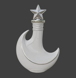 Iridescent Moon Potion Bottle with Lid