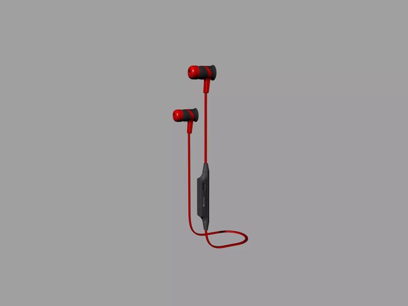 Wireless Sport red Bluetooth headset
