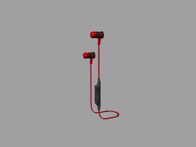 Wireless Sport red Bluetooth headset