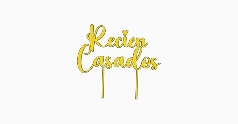 Newlyweds cake topper cake