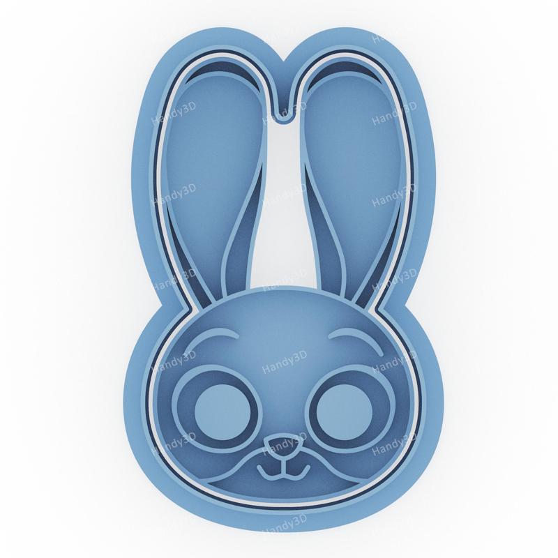 Judy Hopps Face Cookie Cutter - 8cm