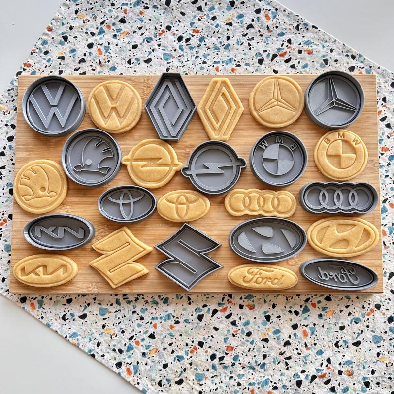 Big Car logo cookie cutter set