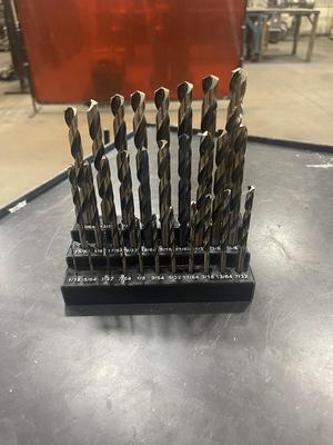 STANDARD 1/16 TO 1/2 DRILL HOLDER ORGANIZER INDEX