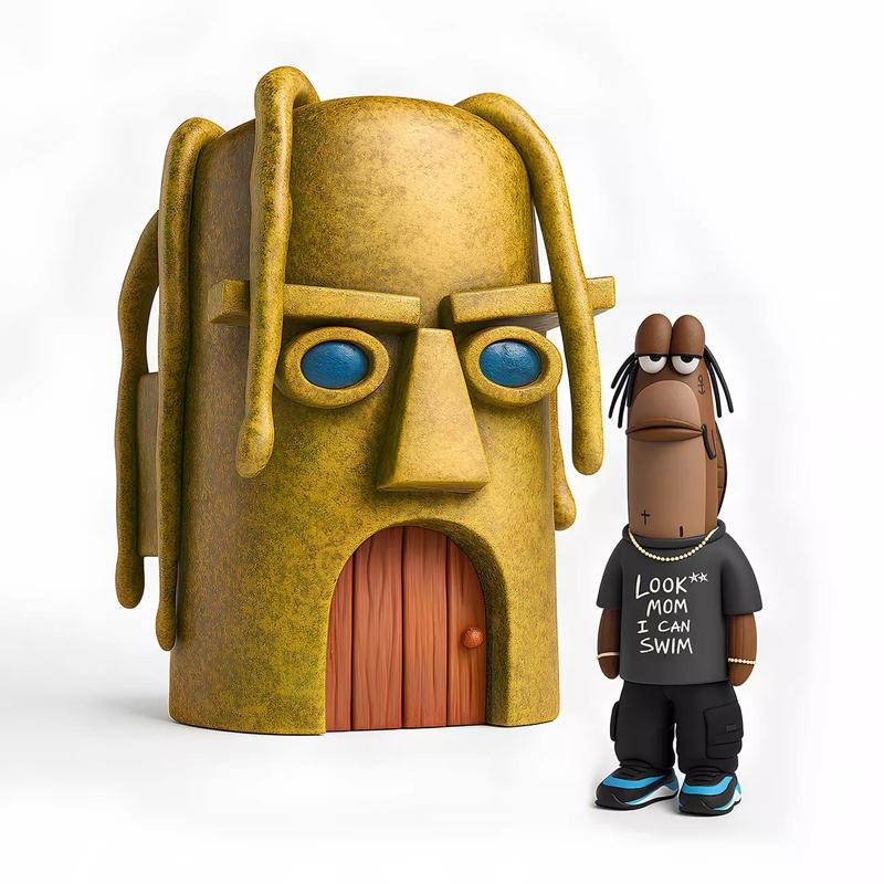 Travis Scott SpongeBob SquarePants Look Mom I Can Swim toy