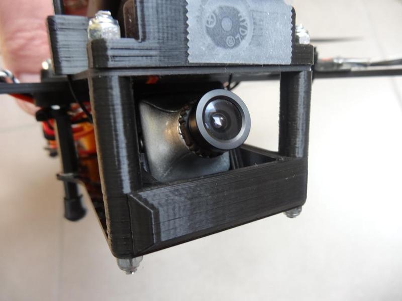 Support RunCam SKY 650 TVL incliné à 20° pour Jpay Spider