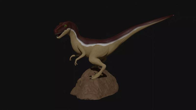velociraptor 3d model for printing